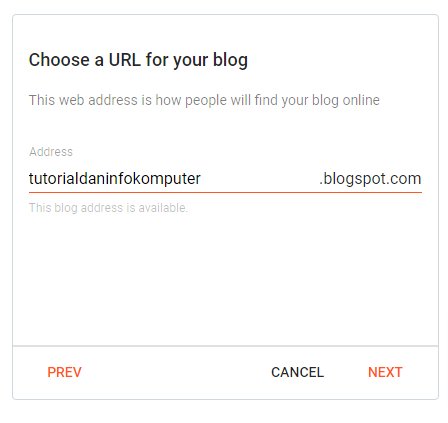 form untuk mengisi nama domain